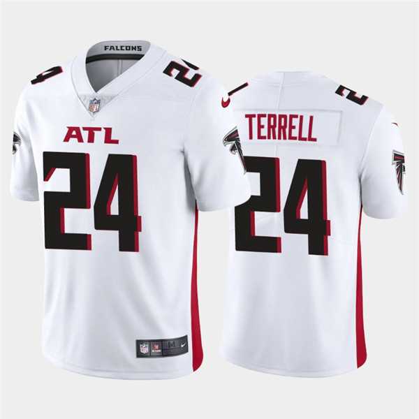 Mens Atlanta Falcons #24 A.J. Terrell New White Vapor Untouchable Limited Stitched NFL Jersey